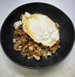 Pad Kra Pao Pork w/ Rice